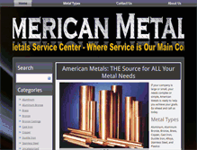Tablet Screenshot of americanmetals.com